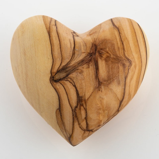 Olive Wood Heart - Paltisana