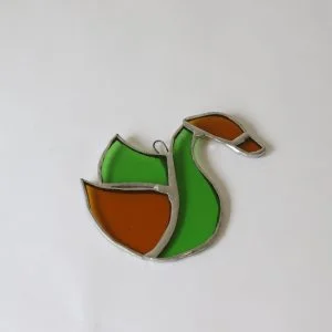 Glass Duck Ornament