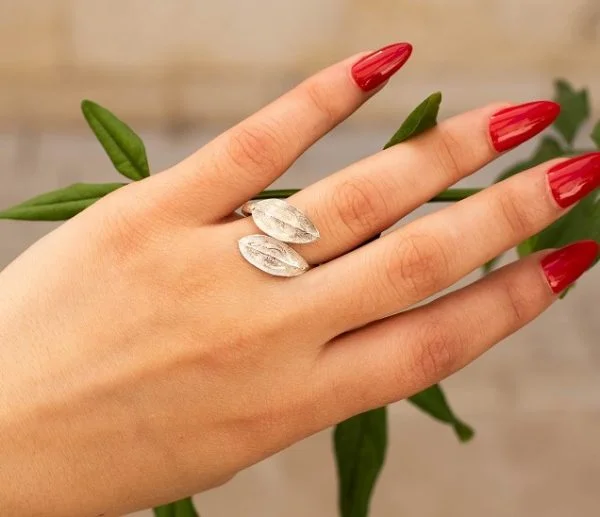 1-olive leaf ring-nd007