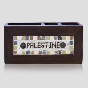 Wooden Mosaic Pencil Box