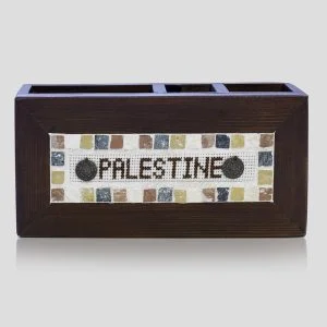 Wooden Mosaic Pencil Box