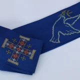 Blue peace dove stole