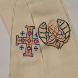 Embroidery Fish & Bread Stole
