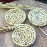 Eco-Friendly Straw Woven Coaster