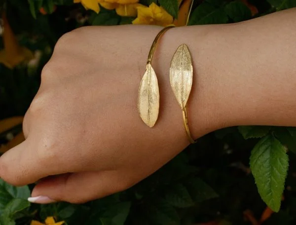 5-olive leaf snake bracelet-Gold plated-ndg013