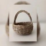 Handwoven Olive Straw Basket