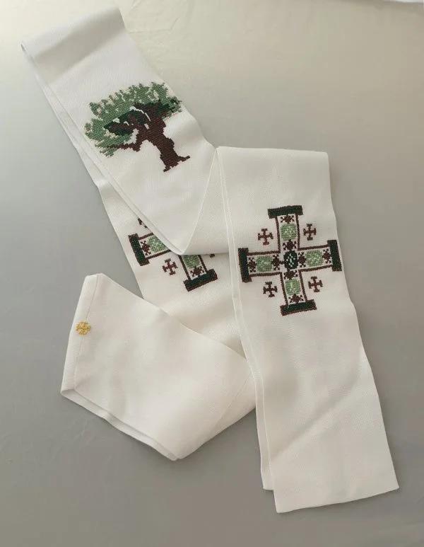 Embroidery Olive Tree Priest Stole