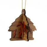 Wooden Nativity Ornament