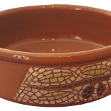 Ceramic Plate with Mosaic Olive Branch