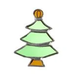 Christmas Tree Glass Ornament
