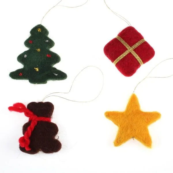 Christmas Wool Felt Ornament Collection (4) Christmas Wool Felt Ornament Collection (4)