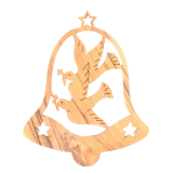 Two Doves in Bell Ornament