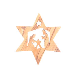Star with Holy Family Ornament