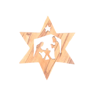 Star with Holy Family Ornament