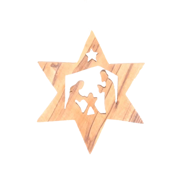 Star with Holy Family Ornament