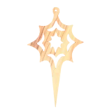 Olive Wood Star Ornament