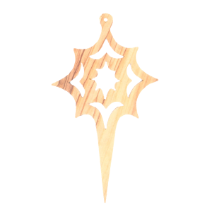 Olive Wood Star Ornament