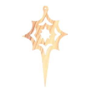 Olive Wood Star Ornament