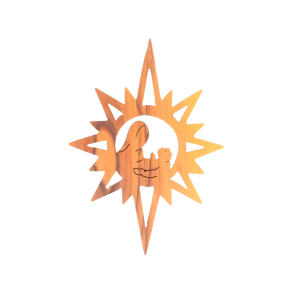 Mary and Jesus in Star Ornament