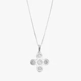 Circles Cross Sterling Silver Pendant