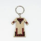 Wooden Keychain Embroidery