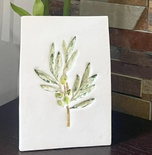 Display Plate Olive Branch Stamp (2)