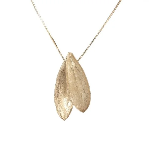 Double Olive leaf Pendant (2) Double Olive leaf Pendant (2)