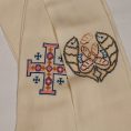 Embroidery Fish & Bread Stole (1)