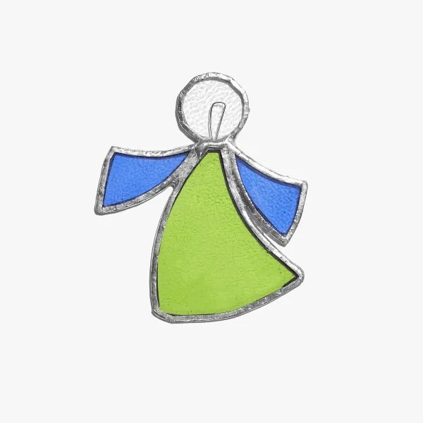 Glass Dancing Angel Ornament (2)