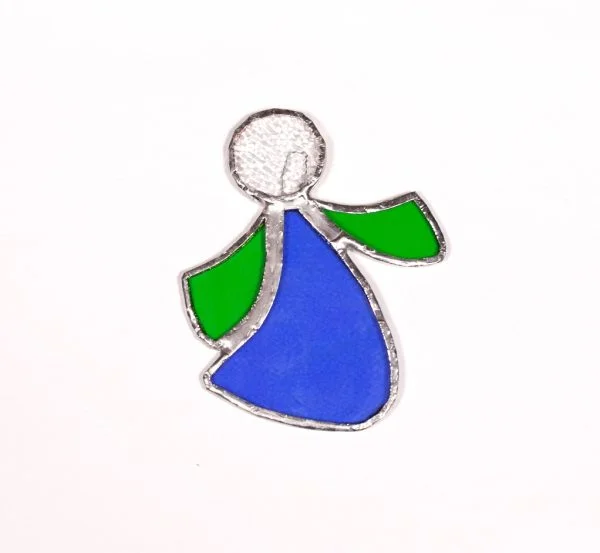 Glass Dancing Angel Ornament (3)