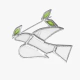 Glass Peace Dove Ornament