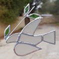 Glass Peace Dove Ornament (3)