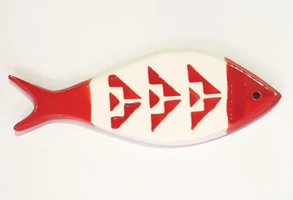 Handmade Ceramic Fish Ornament