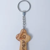 Comfort prayer Cross Keychain