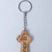 Comfort prayer Cross Keychain