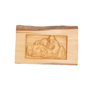 olive wood "Nativity Scene" table decoration