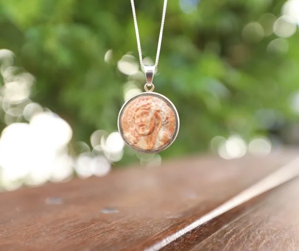 Jesus Face Jerusalem Stone Pendant (1) Jesus Face Jerusalem Stone Pendant (1)