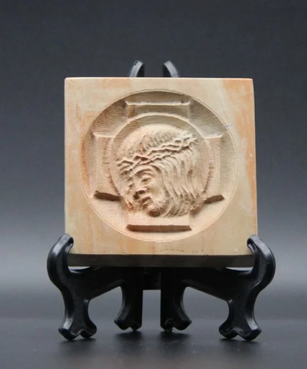Face of Jesus Christ  stone stand