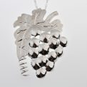 Large Sterling Silver Grape Pendant (2)