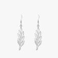 Large Wheat Sterling Silver Earrings