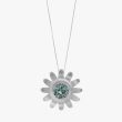 Marigold Flower Sterling Silver Pendant (2)