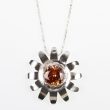 Marigold Flower Sterling Silver Pendant (4)