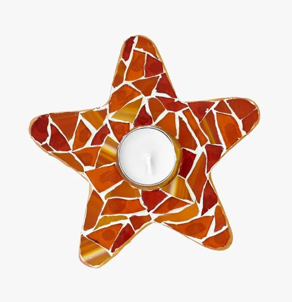 Mosaic Star Candle Holder (1) Mosaic Star Candle Holder (1)