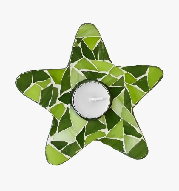 Mosaic Star Candle Holder (3) Mosaic Star Candle Holder (3)