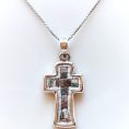 Mosaic and Silver Cross Pendant (1)