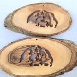 Olive Wood Nativity Ornament