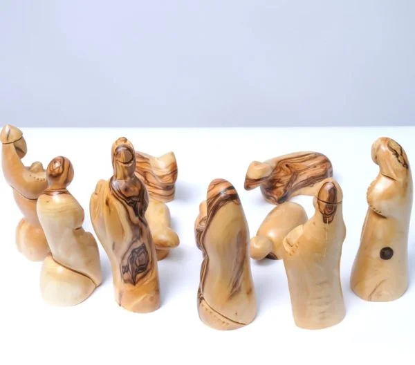 Olive Wood Nativity Set (11 pieces) (2) Olive Wood Nativity Set (11 pieces) (2)