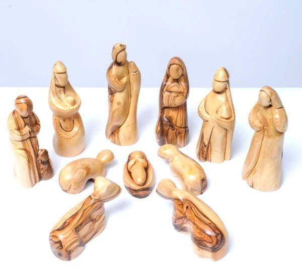 Olive Wood Nativity Set (11 pieces) (3) Olive Wood Nativity Set (11 pieces) (3)