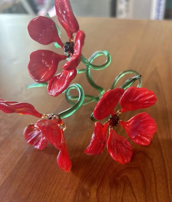 Palestinian Anemone Glass Flower