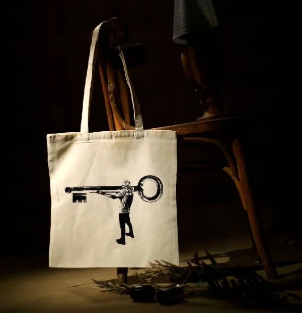 Palestinian Art Tote Bag- (2)